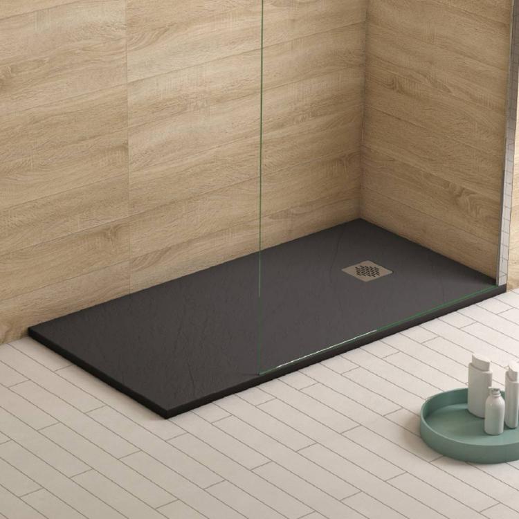 1200 x 900 Anthracite Slate Shower Tray - ETile