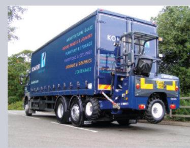 Image result for forklift on back of lorry