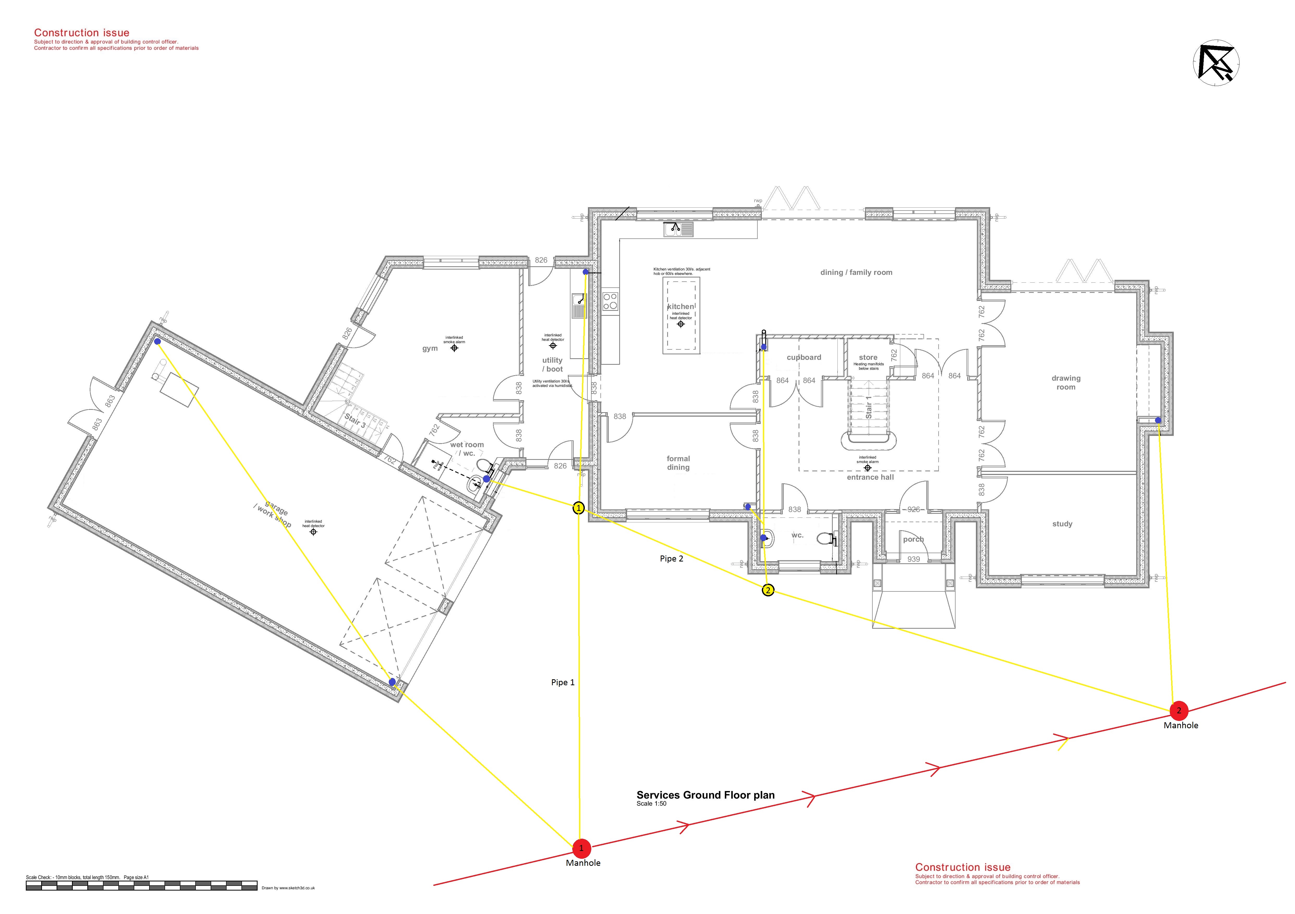 Drainage Plan Thoughts Waste Sewerage BuildHub uk