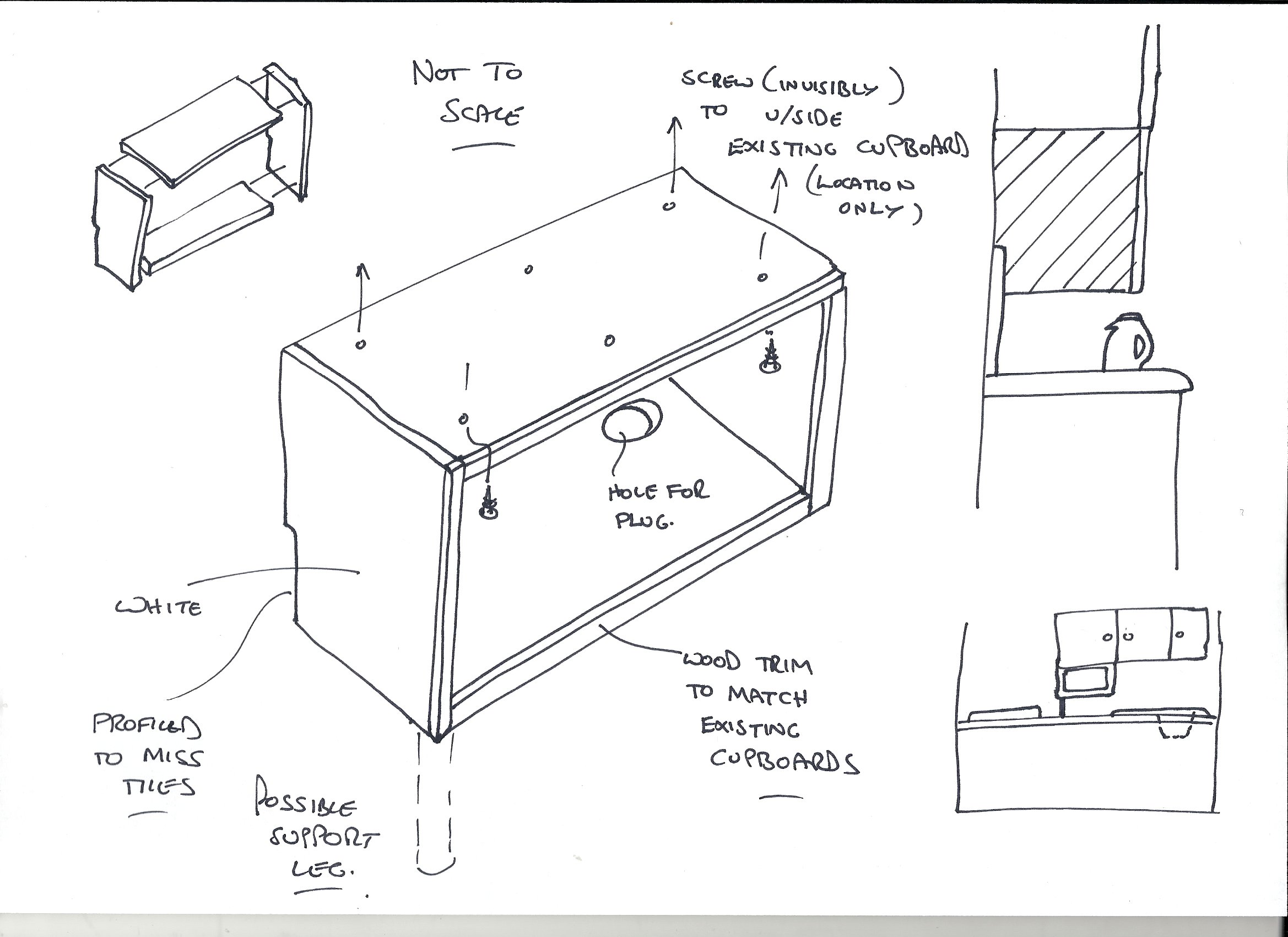 MIcrowave Shelf - Kitchen Units & Worktops - BuildHub.org.uk