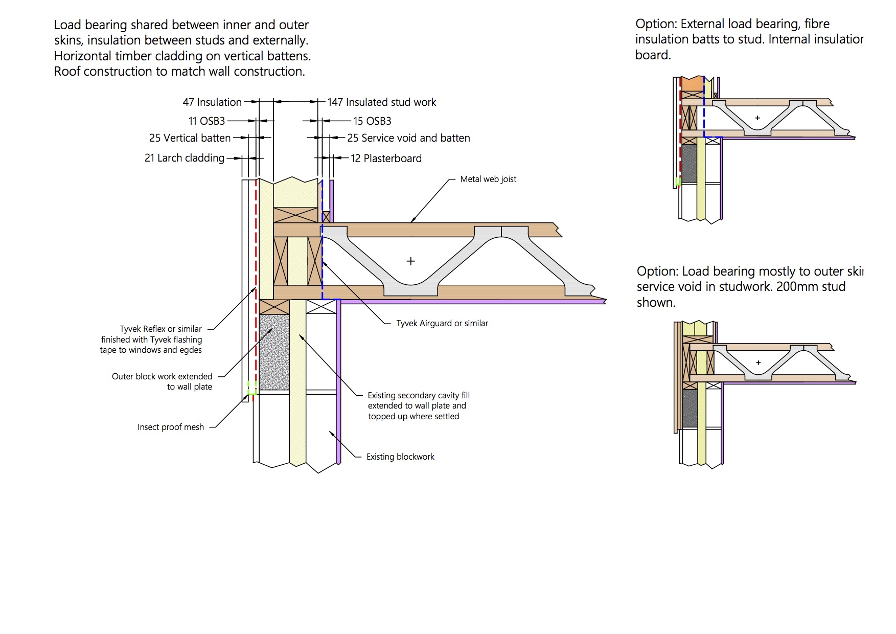 Building A Timber Frame First Floor Over A Cavity Wall Timber Frame Buildhub Org Uk