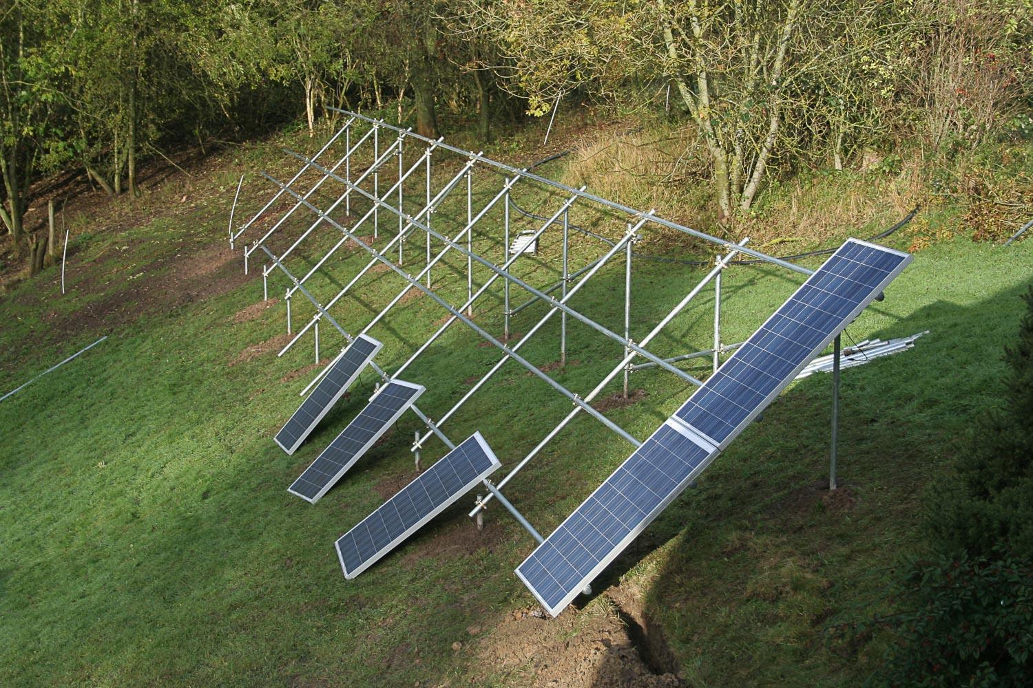 Diy Solar Panel Mounting Frames - Ground Mounted Pv Solar Panel Frame