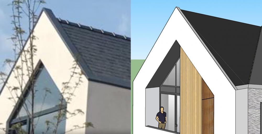 has anyone incorporated concealed gutters into pitched