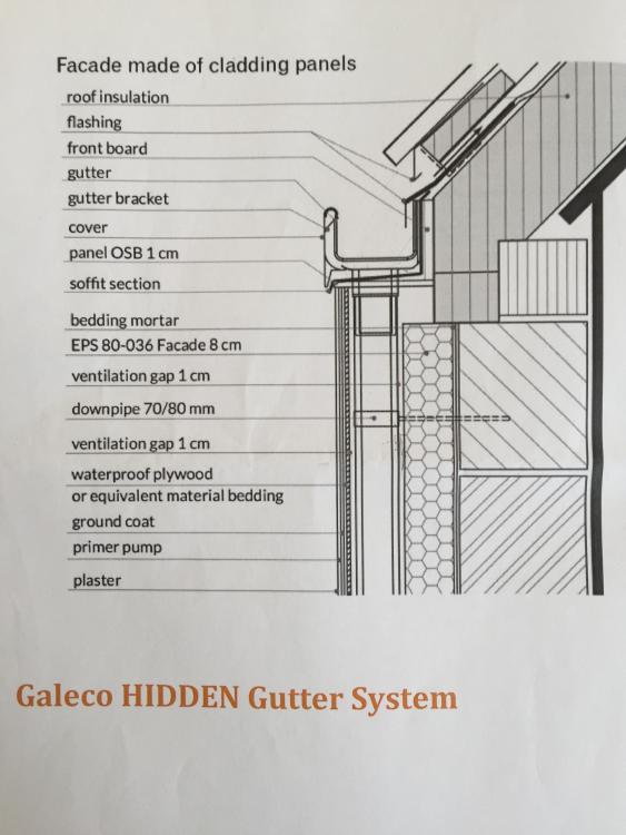 has anyone incorporated concealed gutters into pitched