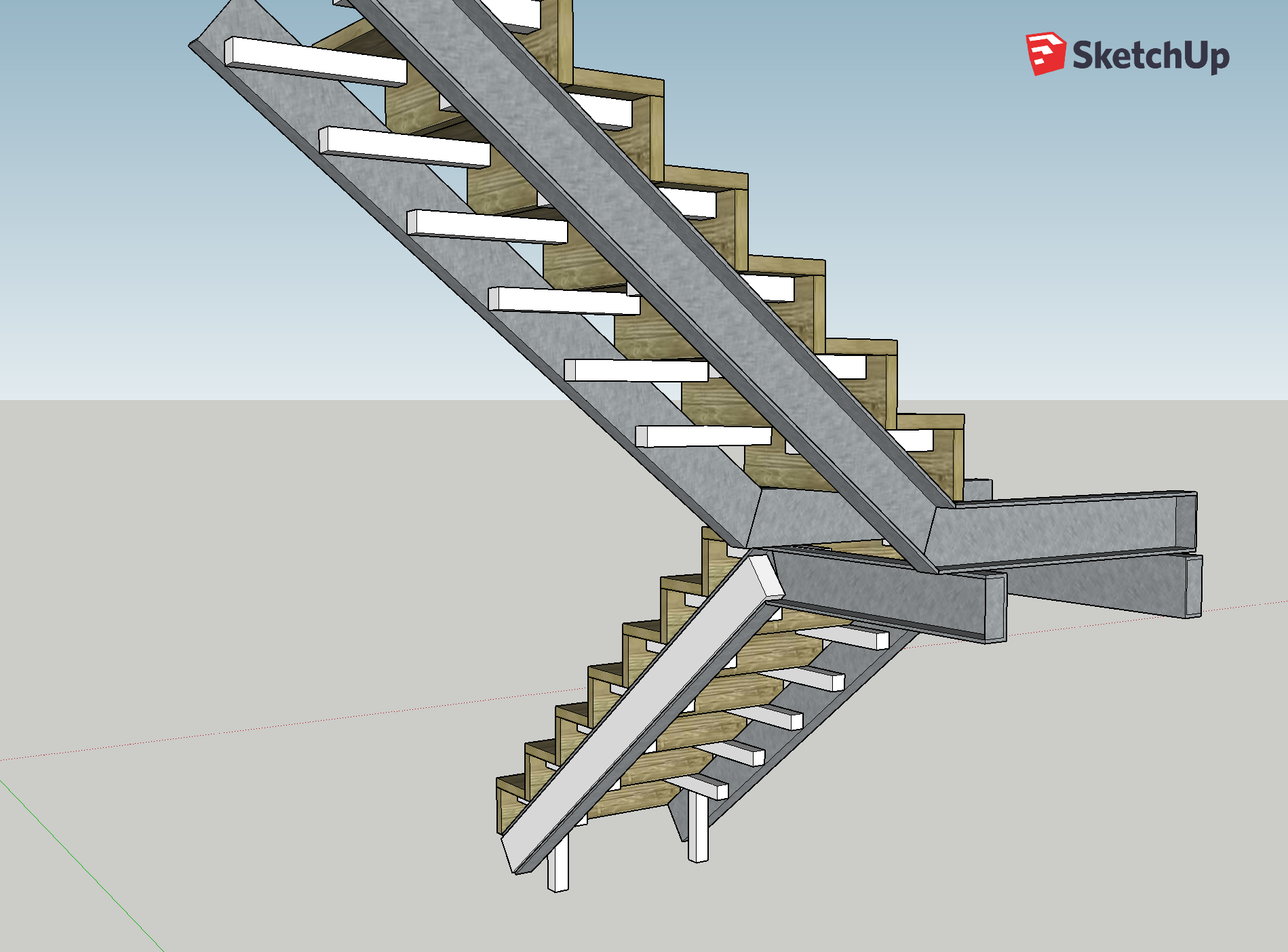 Steel staircase on the cheap General Joinery