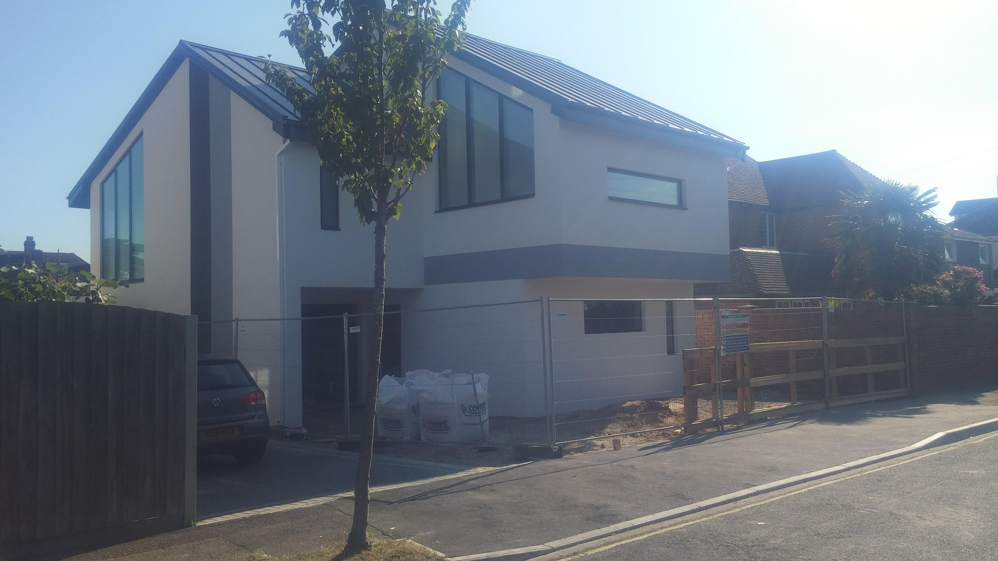 Scaffolding down - windows in