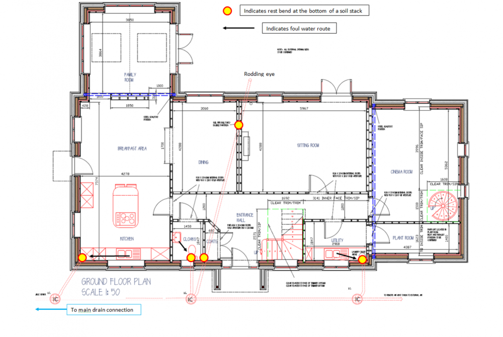 Drainage Plan Waste Sewerage BuildHub uk