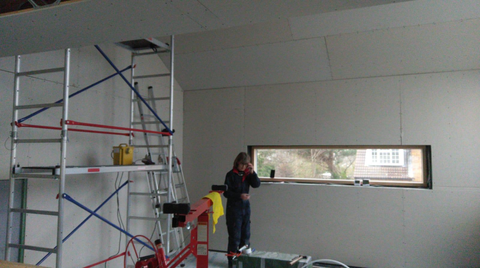 The plasterer commeth....