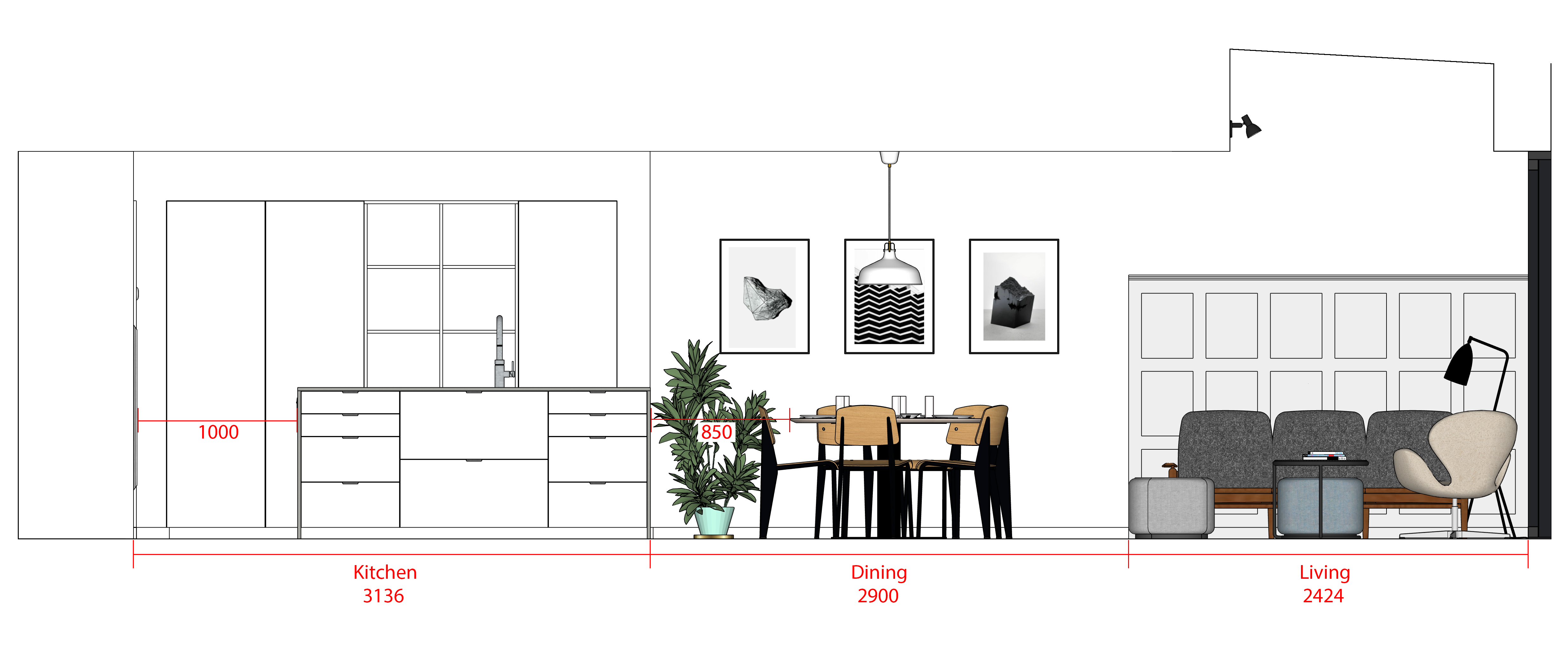 Questions regarding my open plan layout - New House & Self Build Design