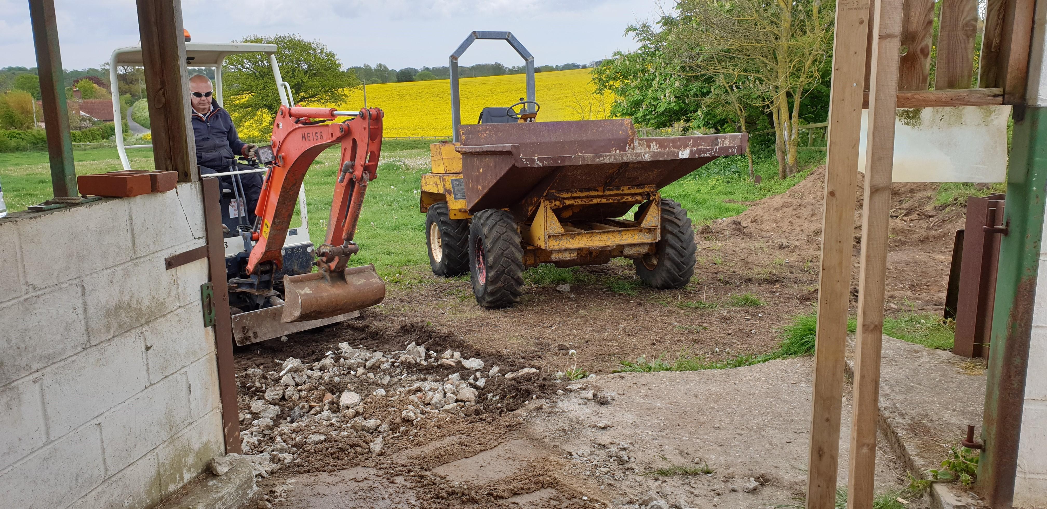 28th May - digging out and repairing