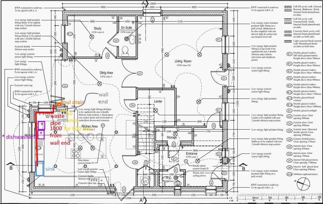 Kitchen Waste Pipe Design Waste Sewerage BuildHub uk