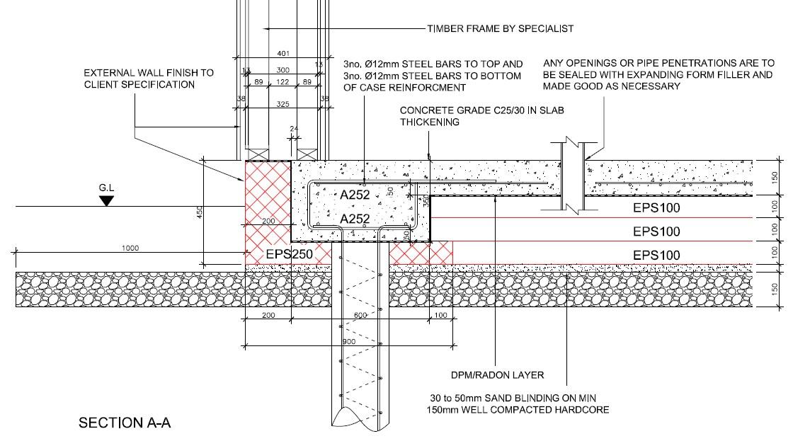 Insulated raft when piling is required - Foundations - BuildHub.org.uk