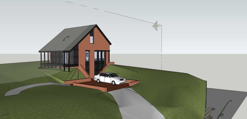 correct topo model with parking : access shown view from SW corner.jpg